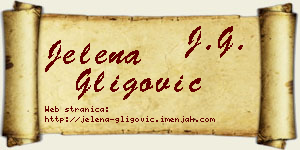 Jelena Gligović vizit kartica